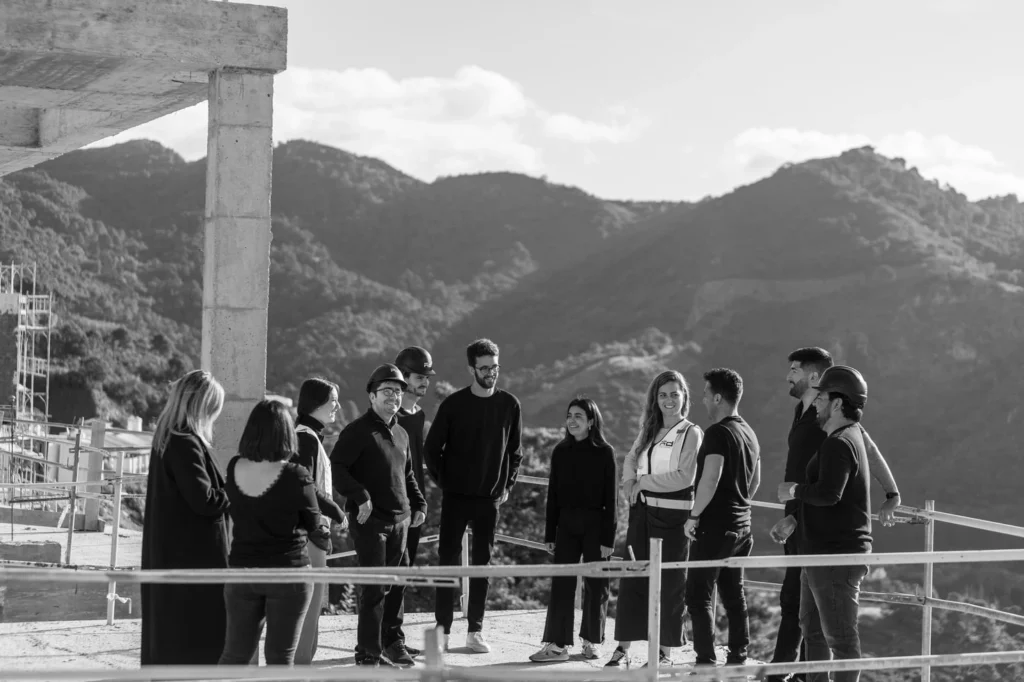 Archidom Studio’s team of architects on a site visit
