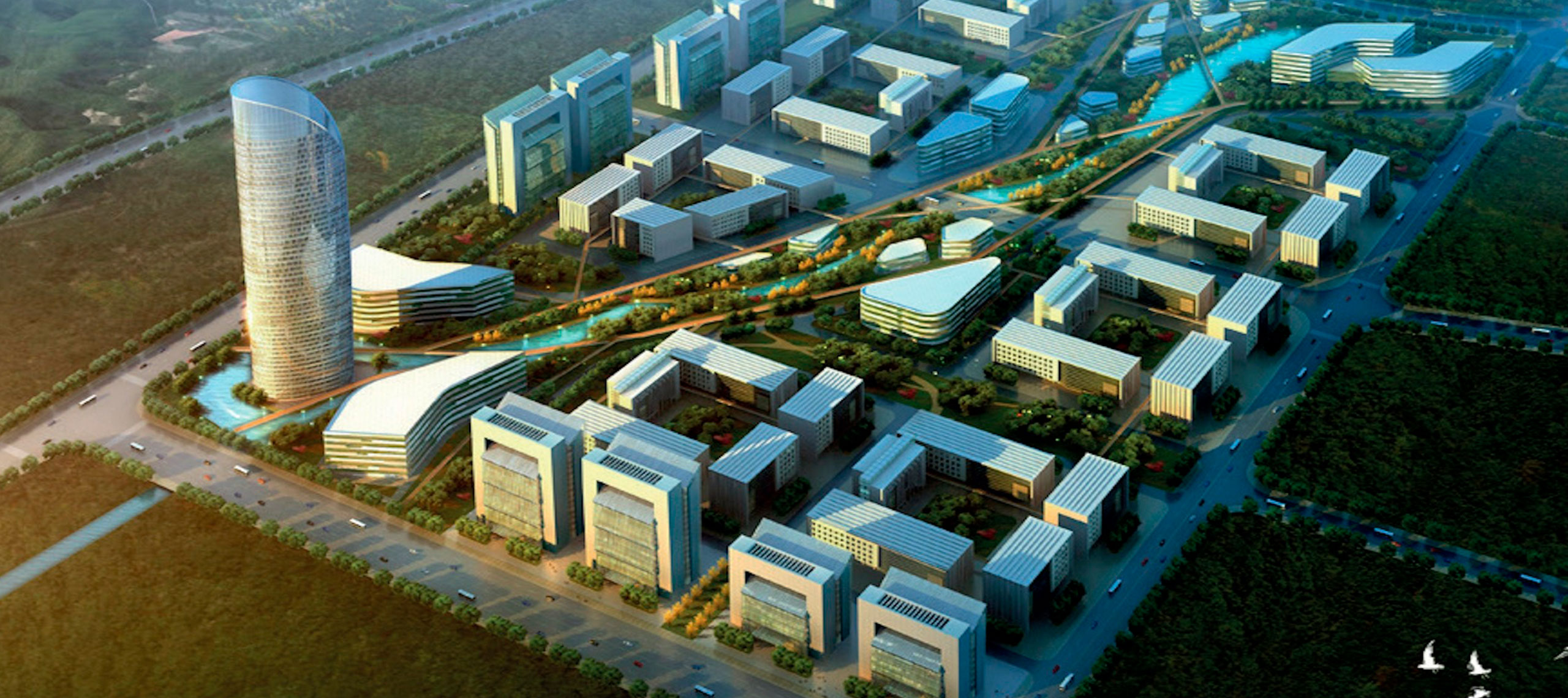 Masterplan Eco Tech Industrial Park, masterplan in China · Archidom Studio