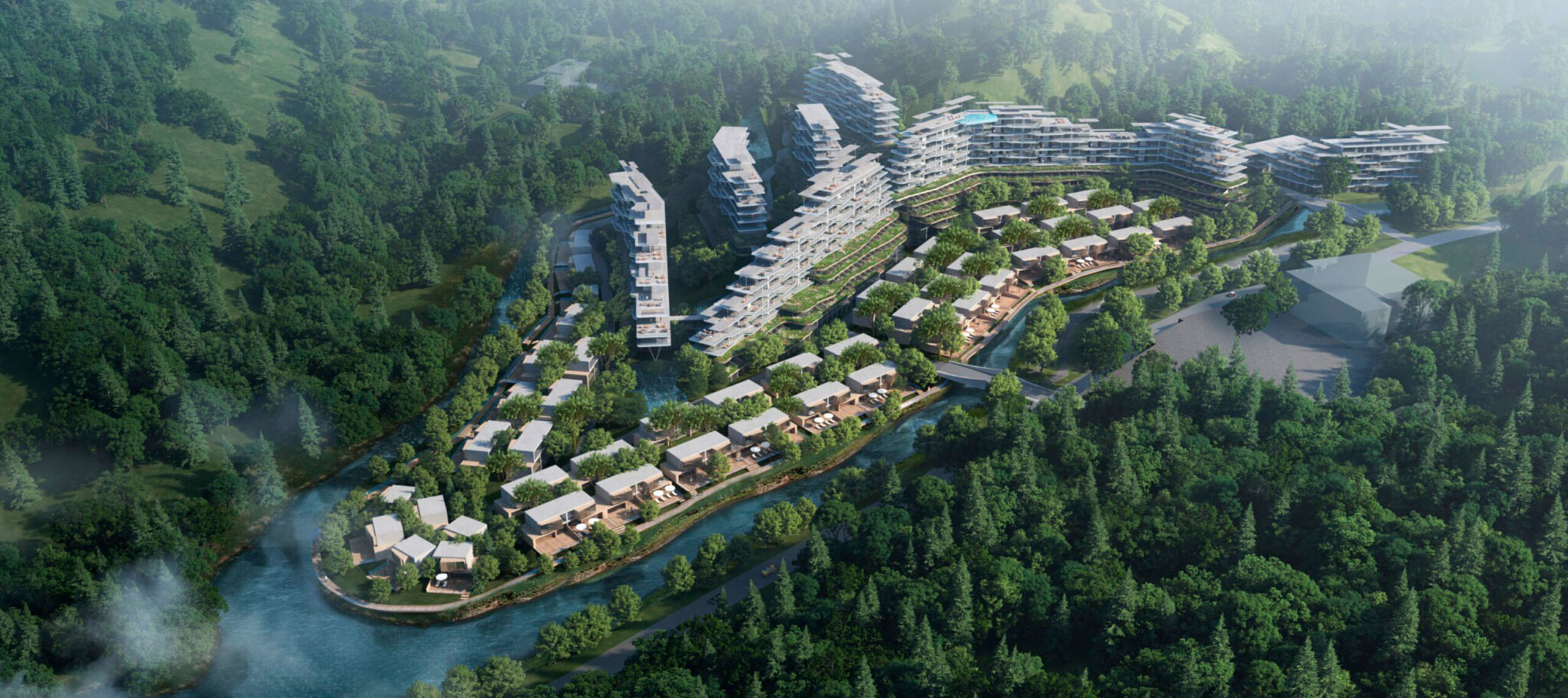 Nanyang Laojieling Masterplan, masterplan in Laojieling · Archidom Studio