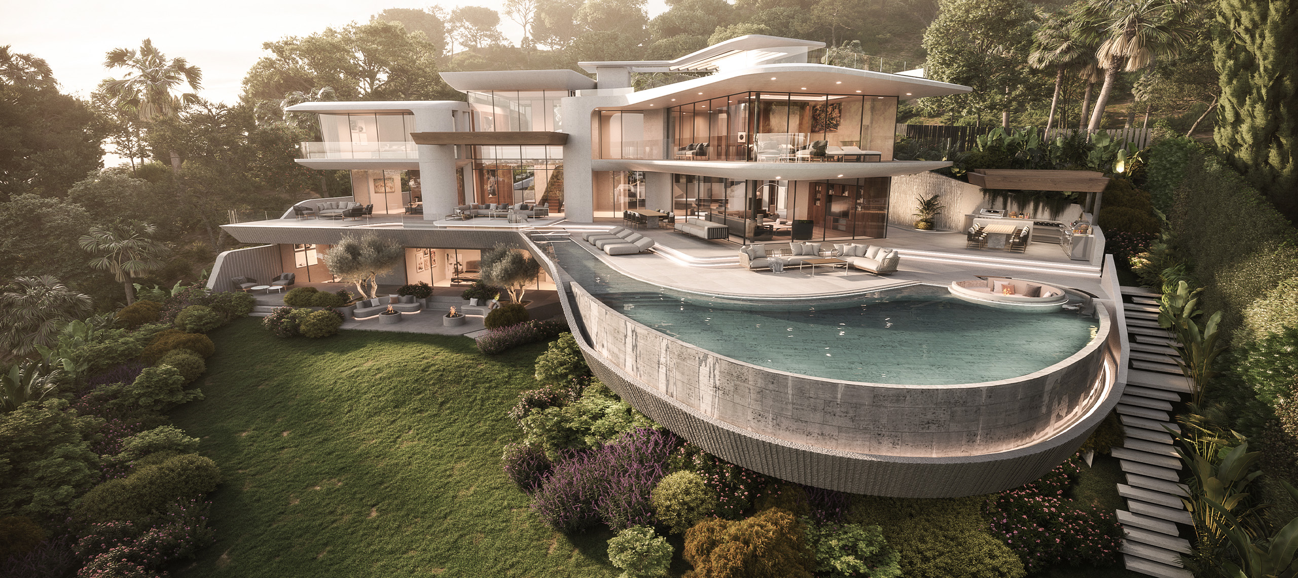Villa Trazo, luxury villa in El Herrojo · Archidom Studio